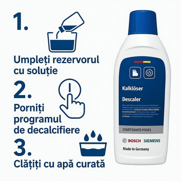 Bosch Siemens Solutie Decalcifiere 500ml - 5 Cicluri