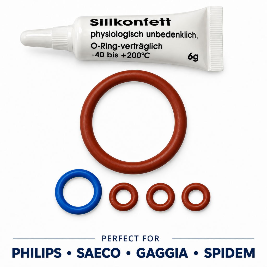 Kit Garnituri O-ring + Vaselina Siliconica pentru Espressoare Philips, Saeco si Gaggia