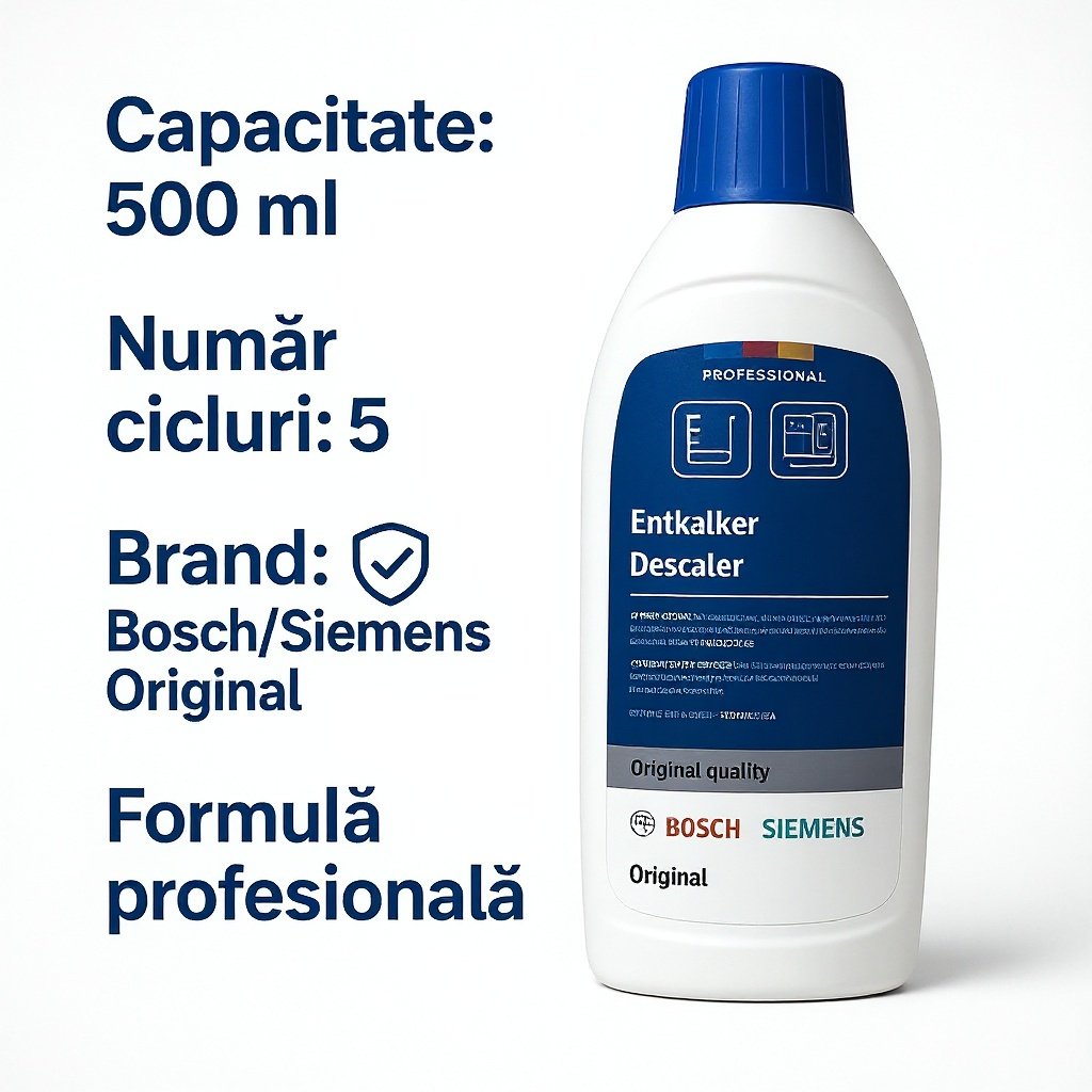 Bosch Siemens Solutie Decalcifiere 500ml - 5 Cicluri