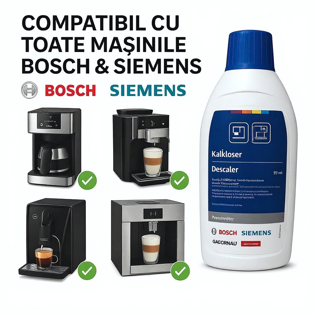 Bosch Siemens Solutie Decalcifiere 500ml - 5 Cicluri