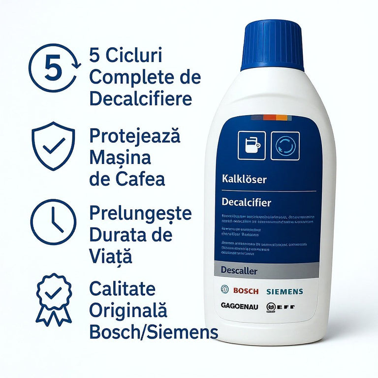 Bosch Siemens Solutie Decalcifiere 500ml - 5 Cicluri