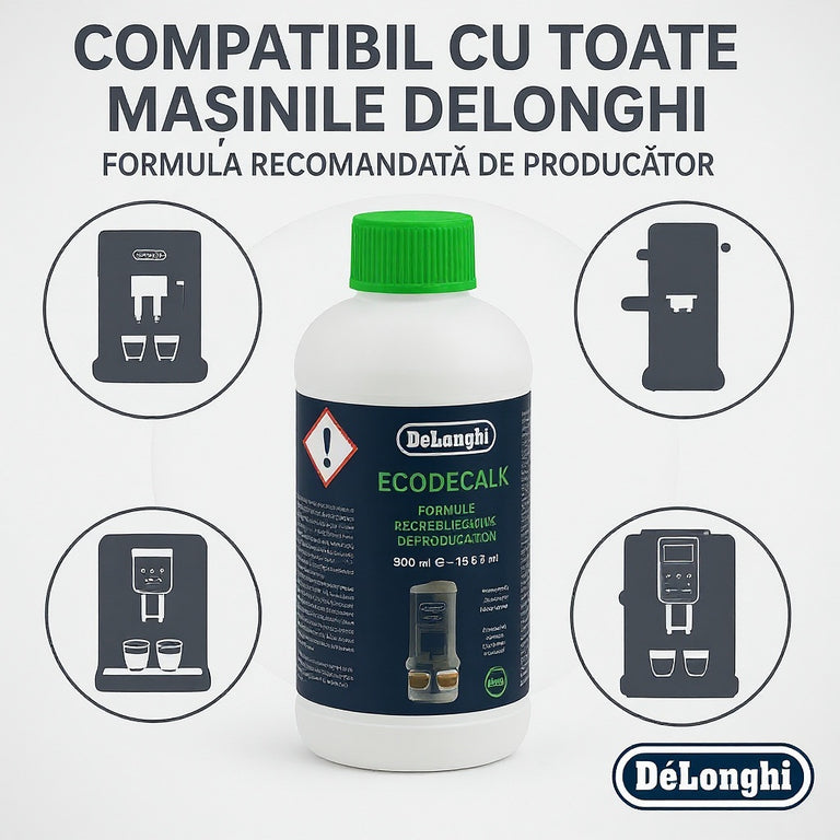 Soluție Decalcifiere Delonghi 500ml (5 Cicluri)