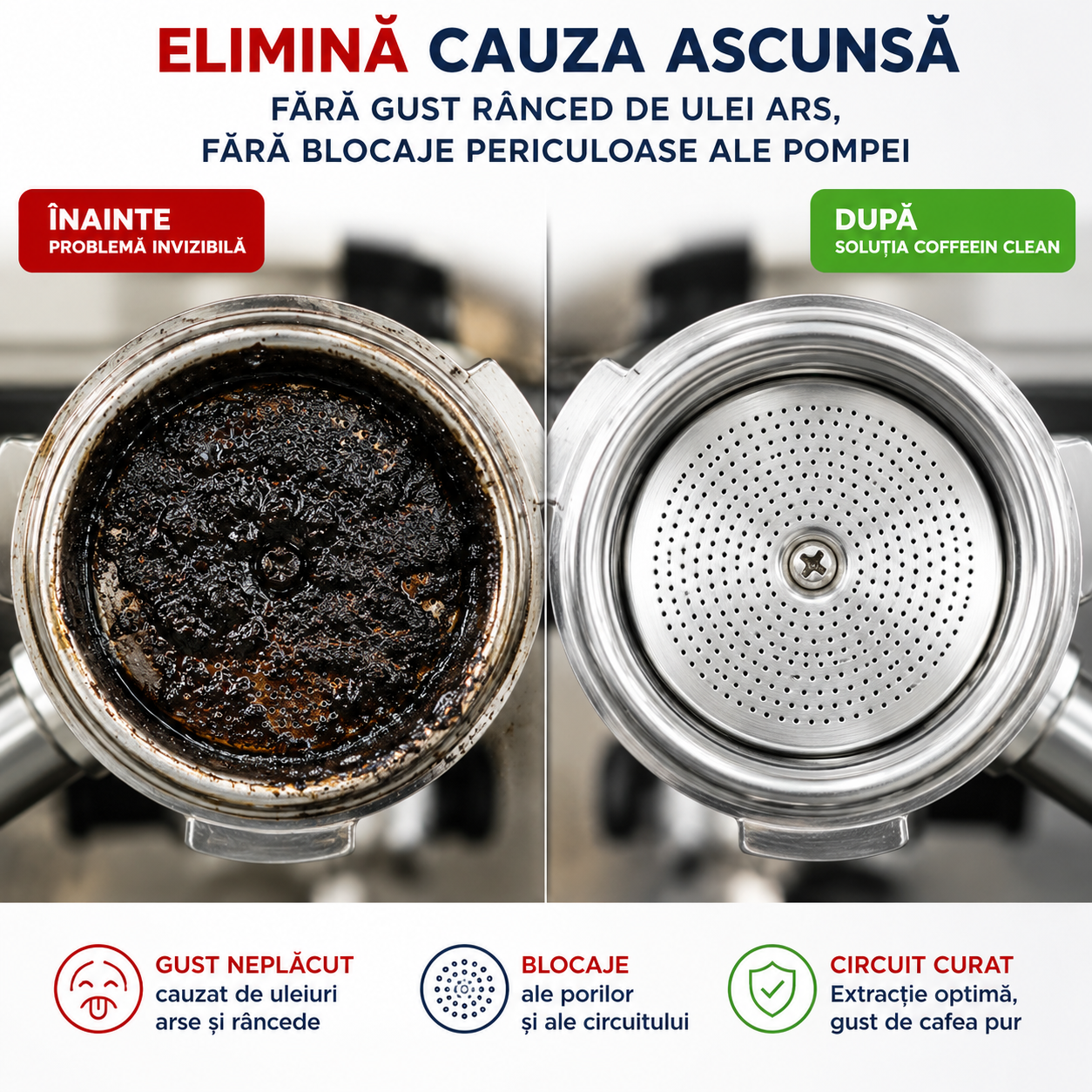 Set intretinere espressor Philips Saeco, filtru apa AquaClean compatibil CA6903 625 cesti, 8 pastile curatare uleiuri si reziduuri cafea 2,5 g Coffeein Clean®, filtrare microporoasa, protectie calcar si igienizare grup preparare, filtrare apa aparat cafea