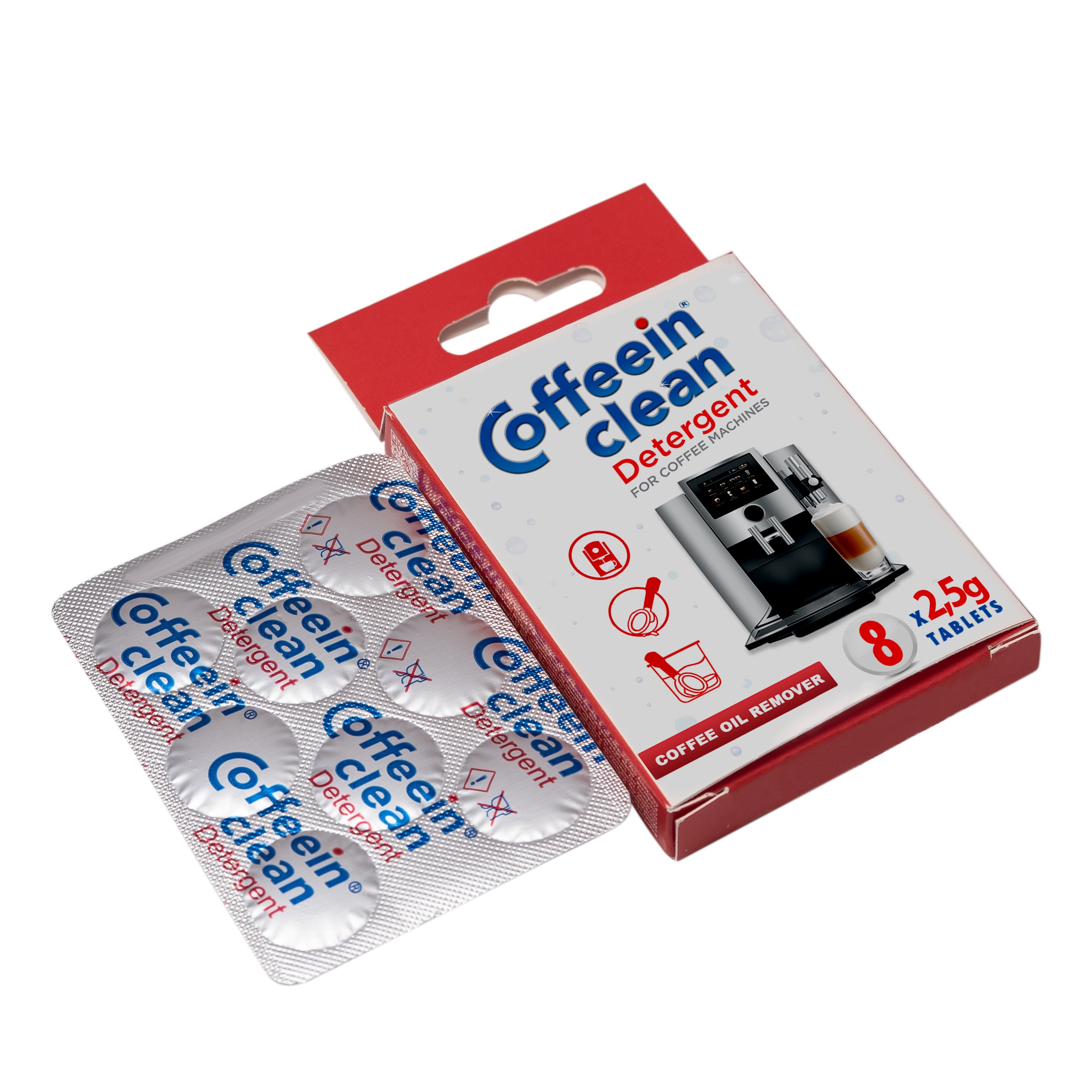 Pastile Curatare Uleiuri Cafea 2.5g - 8 buc | Universal DeLonghi, Philips, Saeco, Jura,etc