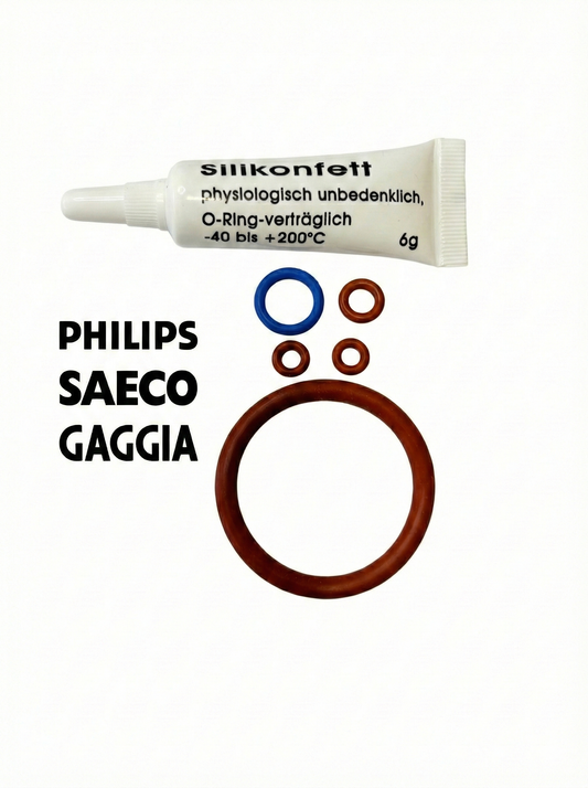 Kit Complet Garnituri O-ring (Service Kit) pentru Espressoare Philips, Saeco & Gaggia – Stop Scurgeri și Gust Ars