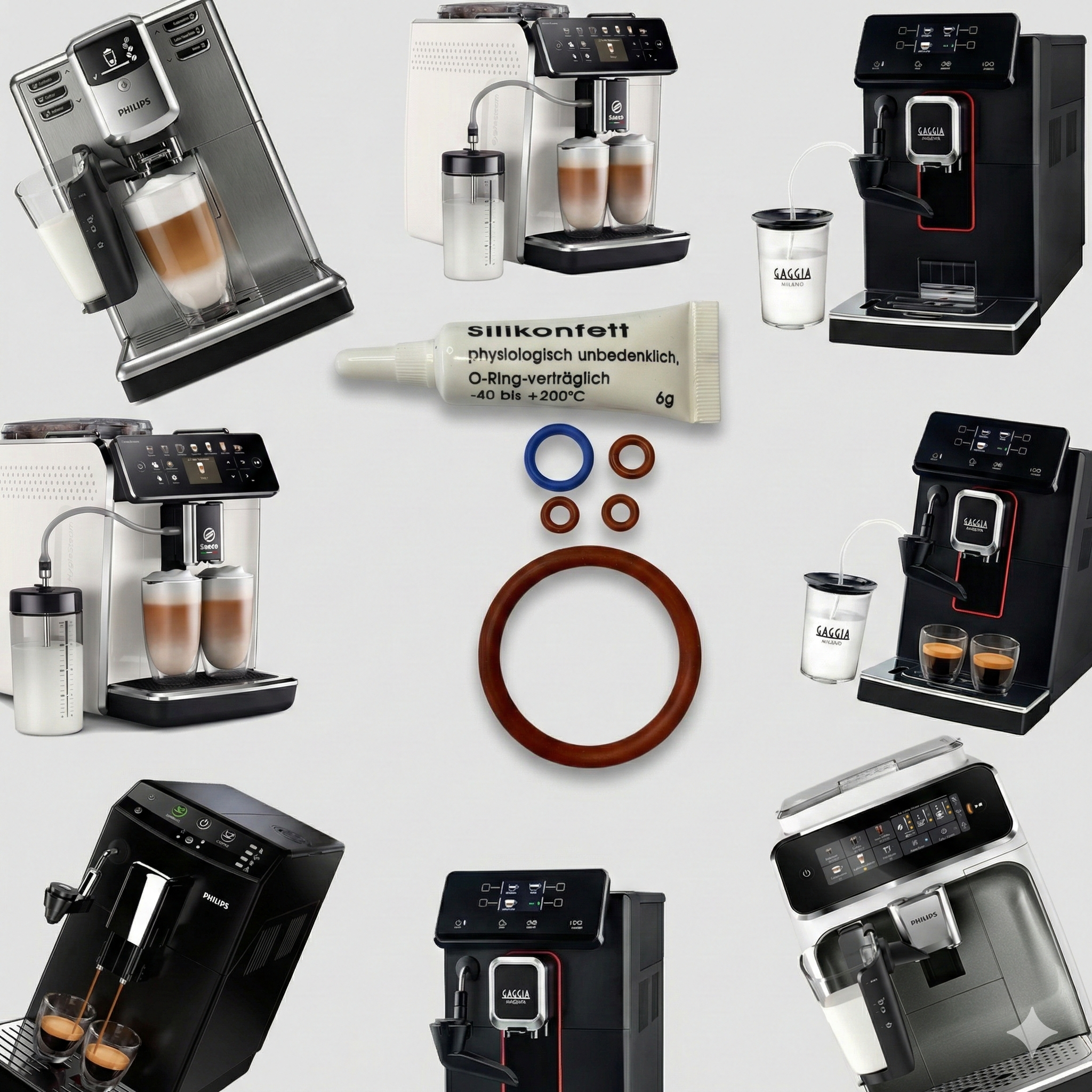 Kit Complet Garnituri O-ring (Service Kit) pentru Espressoare Philips, Saeco & Gaggia – Stop Scurgeri și Gust Ars