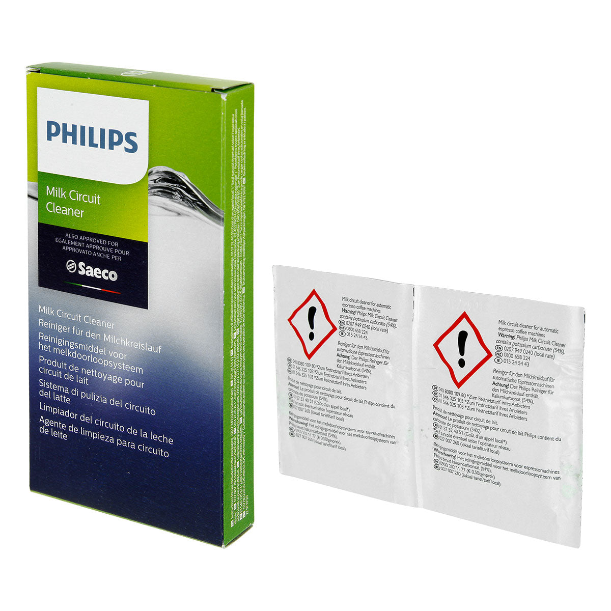 Set Întreținere Premium Philips & Saeco – 2x Filtru AquaClean + Decalcifiant + Plicuri Sistem Lapte CA6705 + Tablete Degresare + Vaselina