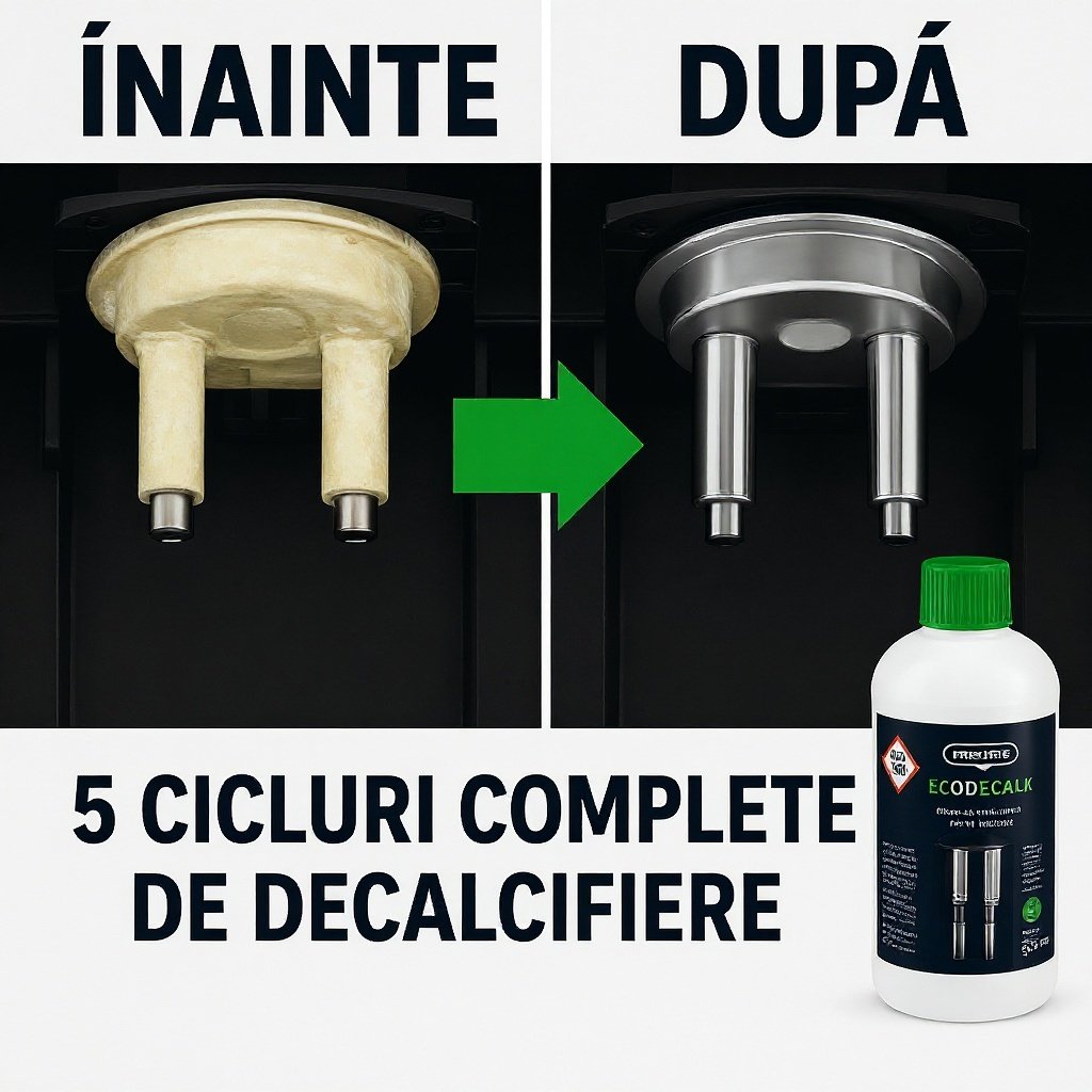 Soluție Decalcifiere DeLonghi 500ml – Original | 5 Cicluri Complete