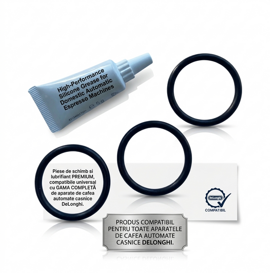 Kit Complet Delonghi - Garnituri + Vaselină Alimentară - Soluția Profesională ALL-IN-ONE pentru Revizie